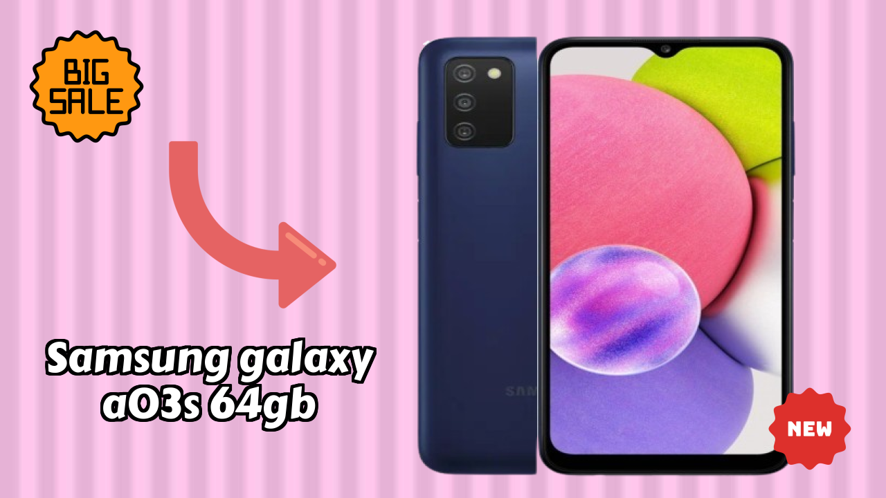 Samsung Galaxy A03s 64GB Display Technology: 6.5 Inches (16.51 Cm) Screen